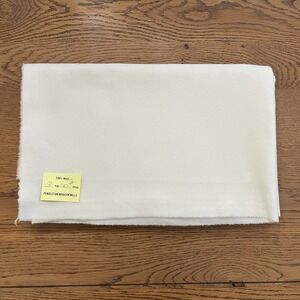 Pendleton Wool Fabric Ivory Cream 100% Wool 60" x 36" Uncut Lightweight